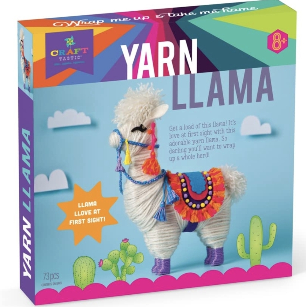 Craft-tastic - Yarn Llama Kit Craft Kit Makes 1 Yarn-Wrapped Llama New In Box